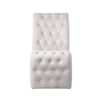 Curve Cream Velvet Dining Chair, Set of 2