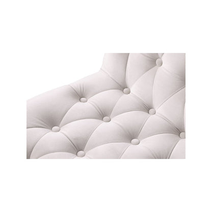 Curve Cream Velvet Dining Chair, Set of 2