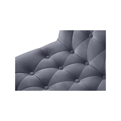 Curve Grey Velvet Dining Chair, Set of 2