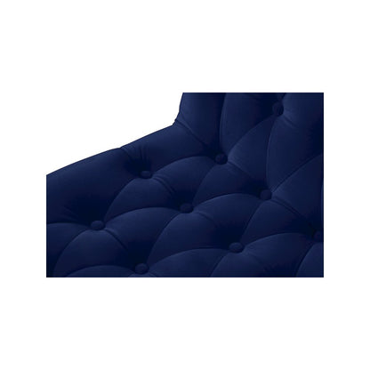 Curve Navy Velvet Dining Chair, Set of 2