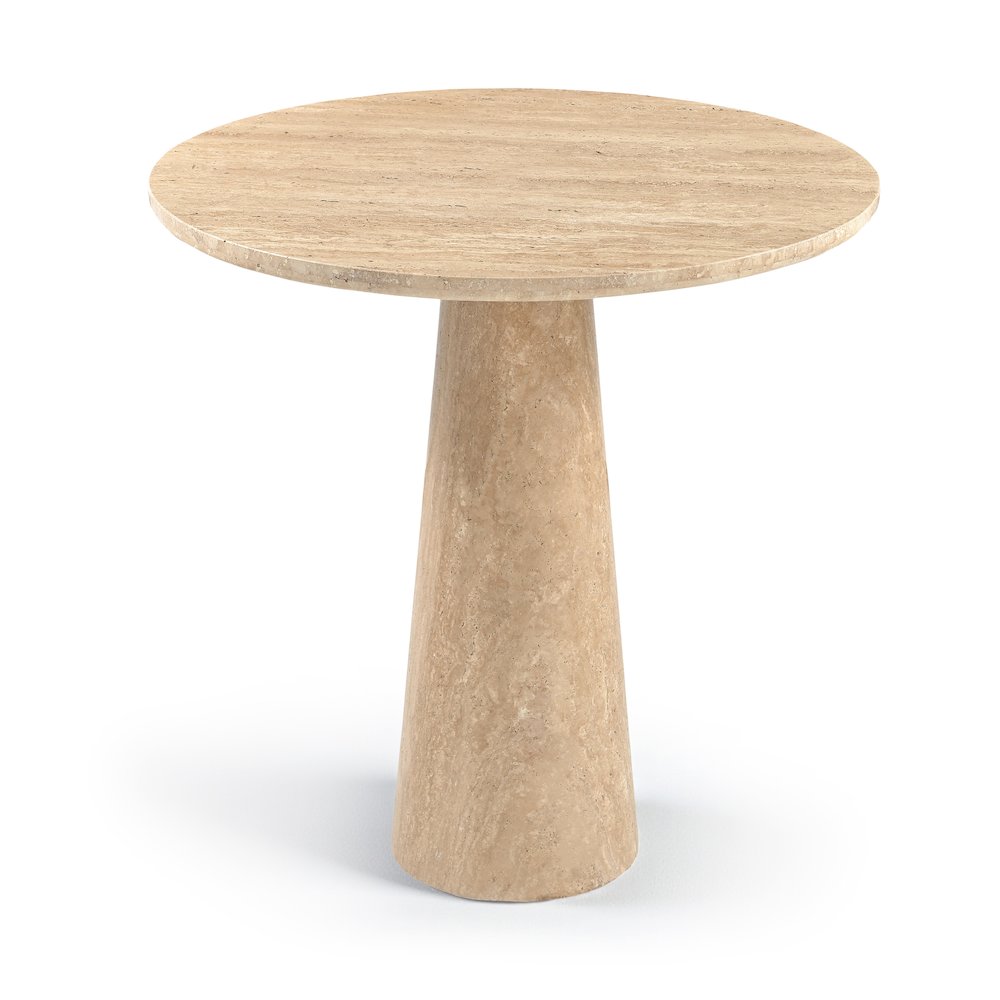 Fontelina 30" Travertine Genuine Travertine Bistro Dining Table