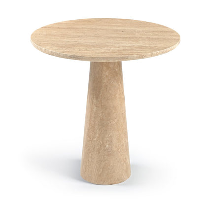 Fontelina 30" Travertine Genuine Travertine Bistro Dining Table