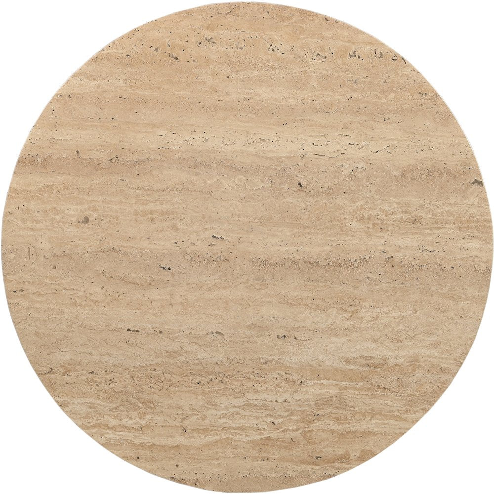 Fontelina 30" Travertine Genuine Travertine Bistro Dining Table