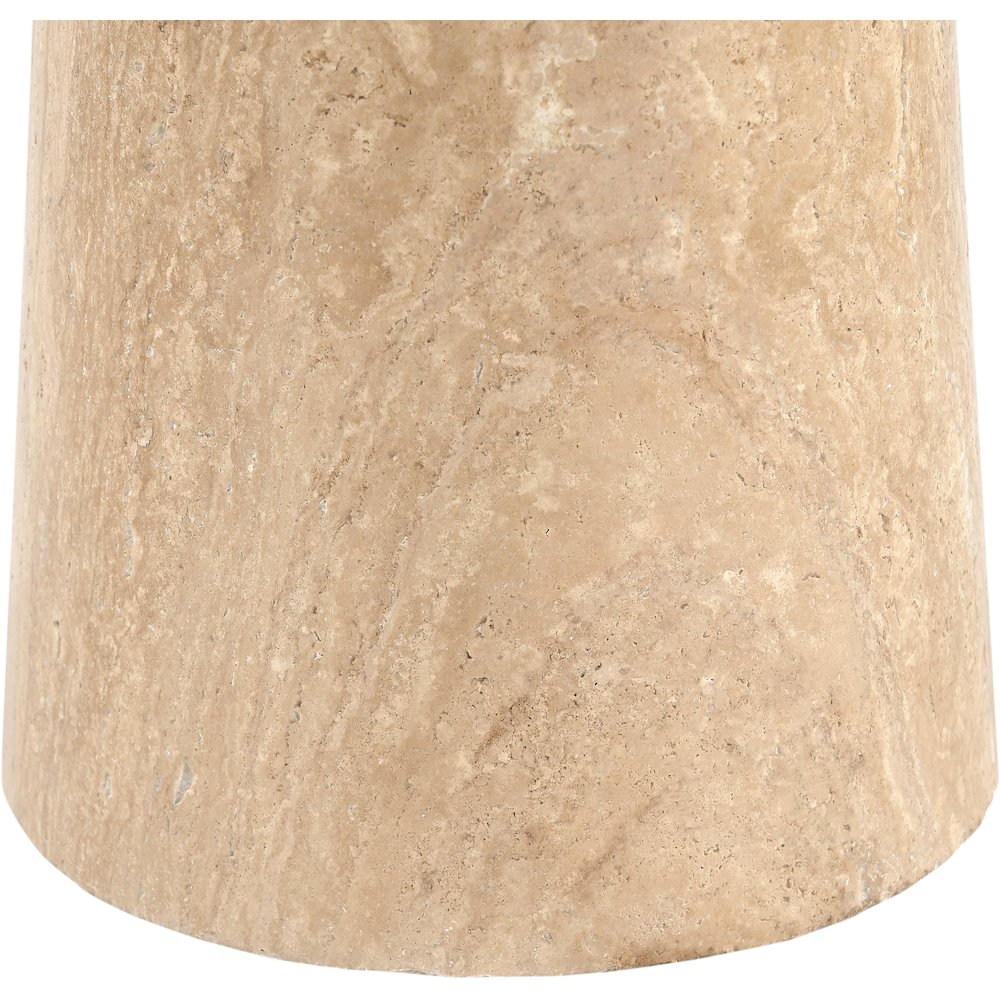 Fontelina 30" Travertine Genuine Travertine Bistro Dining Table