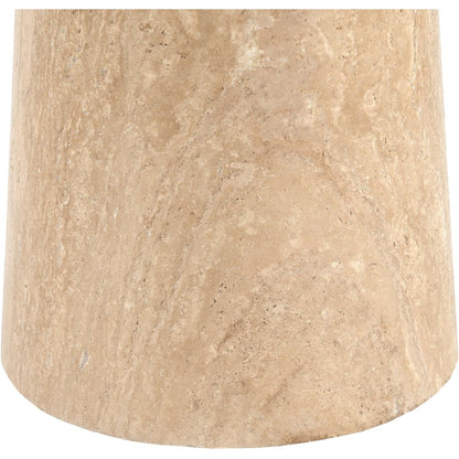 Fontelina 30" Travertine Genuine Travertine Bistro Dining Table