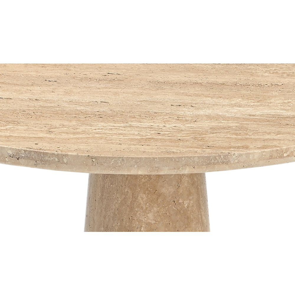 Fontelina 30" Travertine Genuine Travertine Bistro Dining Table