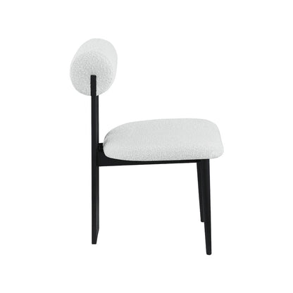 Dario Cream Boucle Fabric Dining Chair, Set of 2