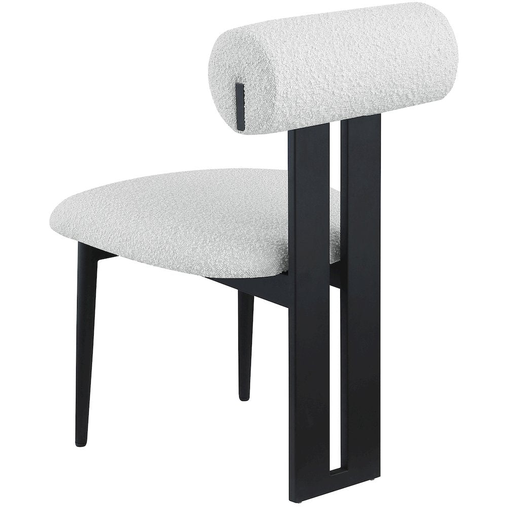 Dario Cream Boucle Fabric Dining Chair, Set of 2