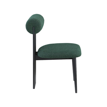 Dario Green Boucle Fabric Dining Chair, Set of 2