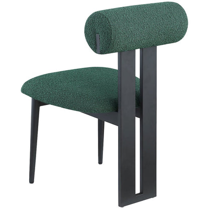 Dario Green Boucle Fabric Dining Chair, Set of 2
