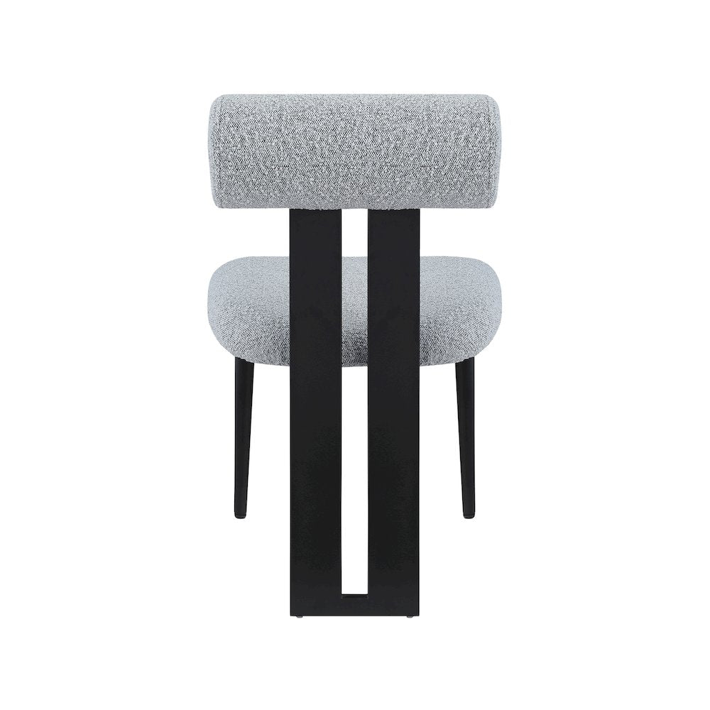 Dario Grey Boucle Fabric Dining Chair, Set of 2