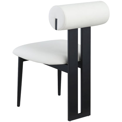 Dario Cream Vegan Leather Dining Chair, Set of 2