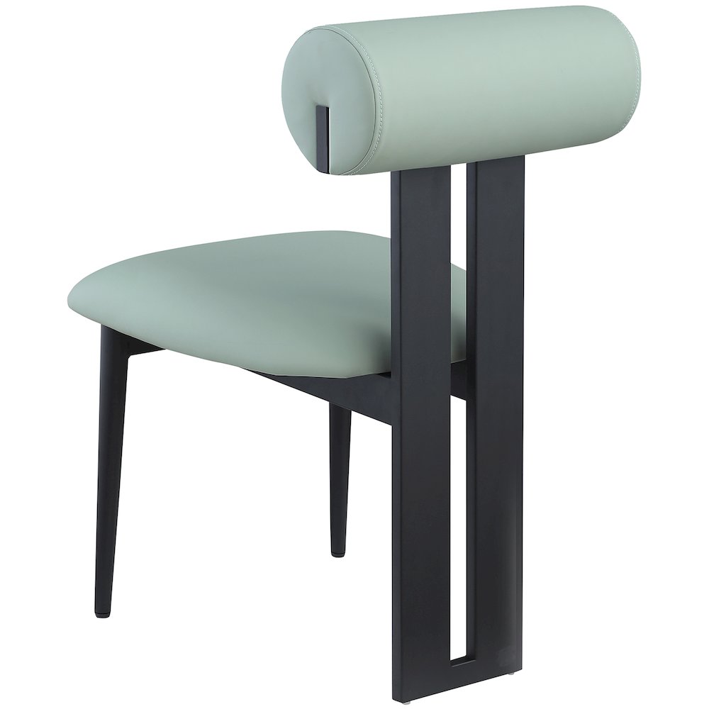 Dario Mint Vegan Leather Dining Chair, Set of 2