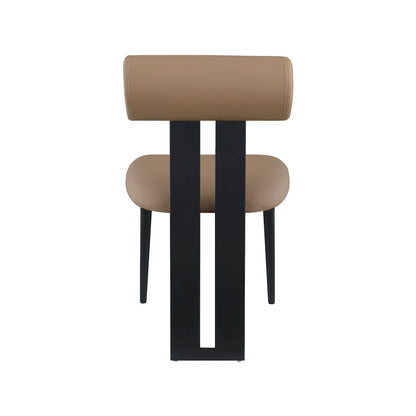 Dario Tan Vegan Leather Dining Chair, Set of 2