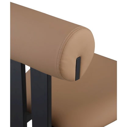 Dario Tan Vegan Leather Dining Chair, Set of 2