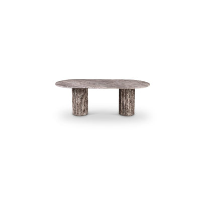 Messina Brown Marble Dining Table