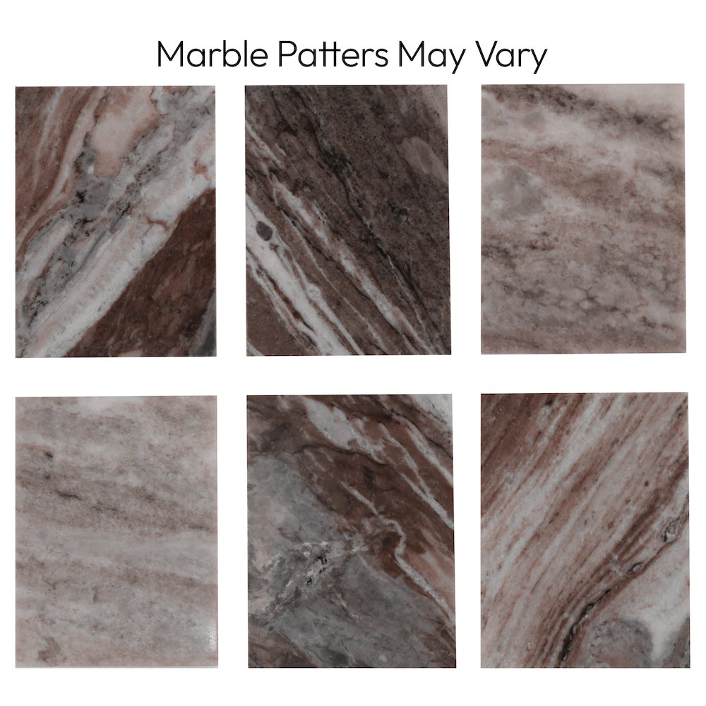 Messina Brown Marble Dining Table