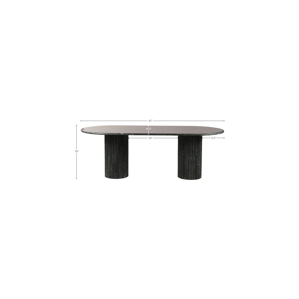 Messina Green Marble Dining Table