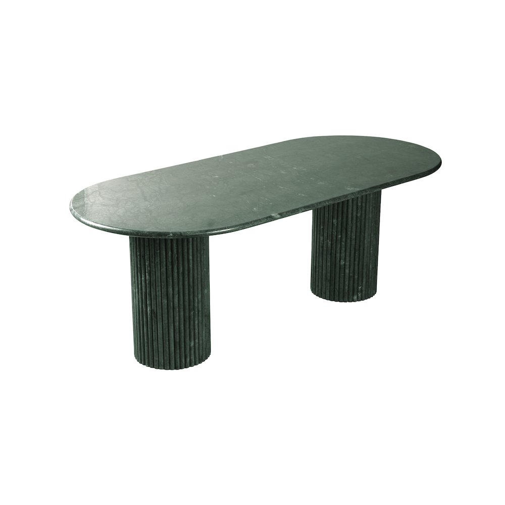 Messina Green Marble Dining Table