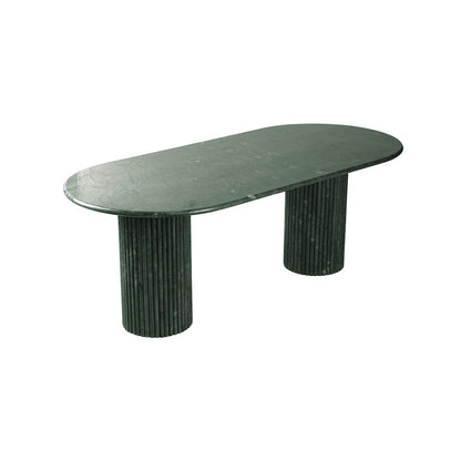 Messina Green Marble Dining Table