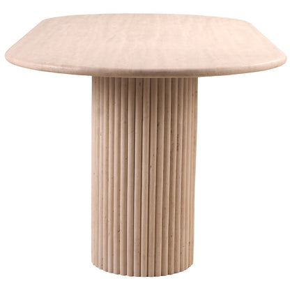 Messina Beige Travertine Dining Table