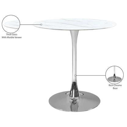 Holly Chrome Counter Height Table