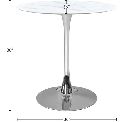 Holly Chrome Counter Height Table