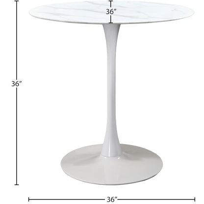 Tulip White Counter Height Table