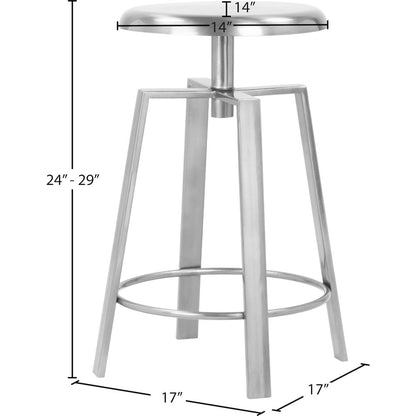 Lang Silver Iron Counter/Bar Stool