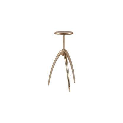 Clara Gold Aluminum Counter/Bar Stool