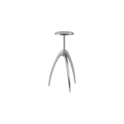 Clara Silver Aluminum Counter/Bar Stool