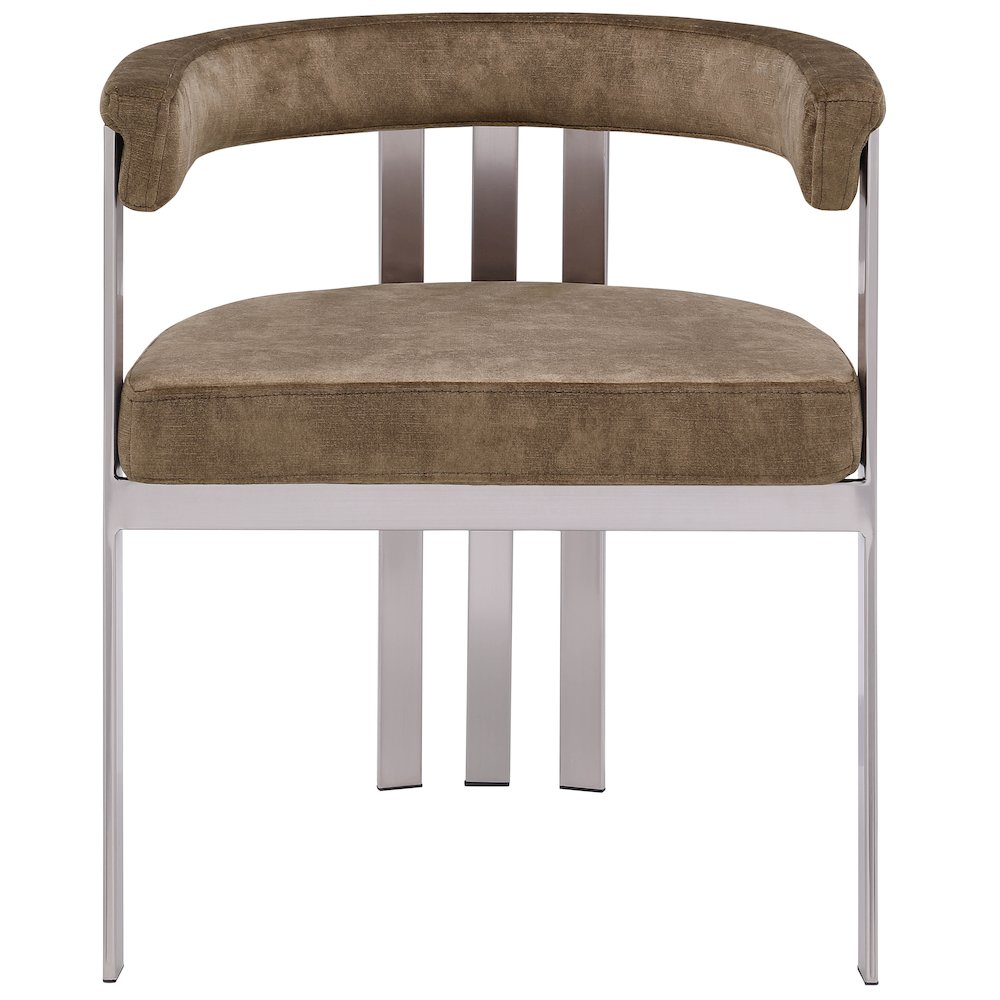 Marcello Brown Velvet Dining Chair, Set of 2