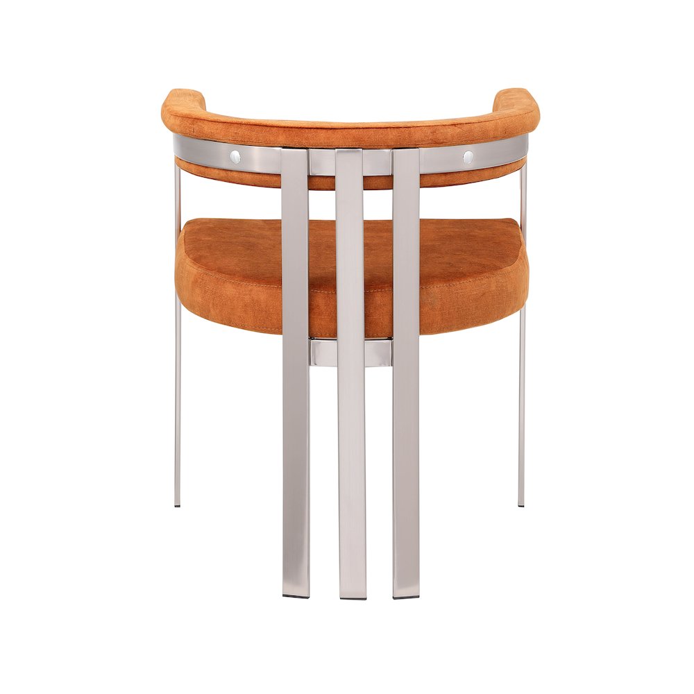 Marcello Cognac Velvet Dining Chair, Set of 2