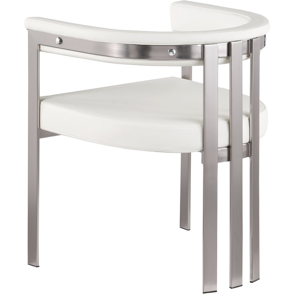 Marcello Cream Vegan Leather Dining Chair, Set of 2
