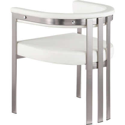 Marcello Cream Vegan Leather Dining Chair, Set of 2