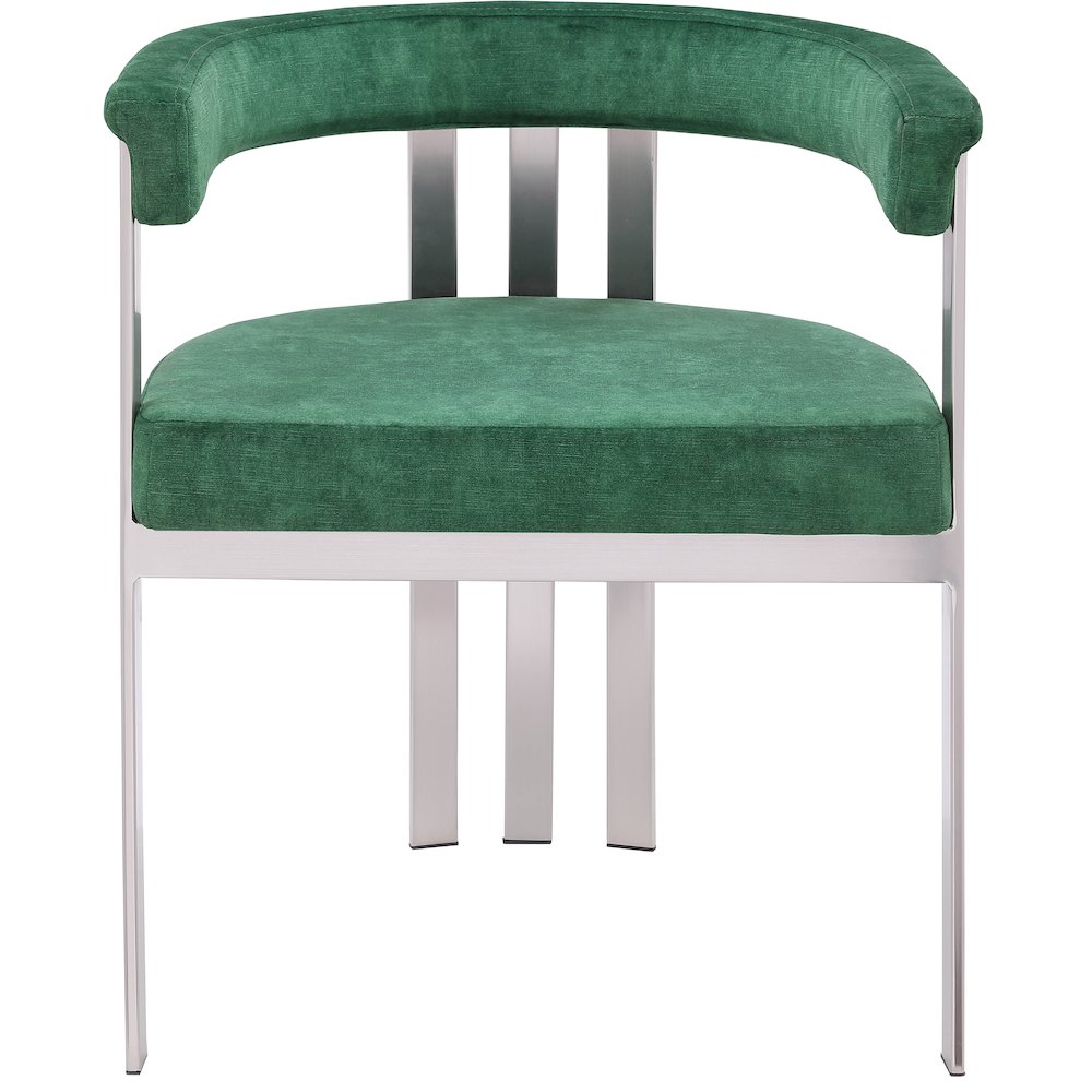 Marcello Green Velvet Dining Chair, Set of 2