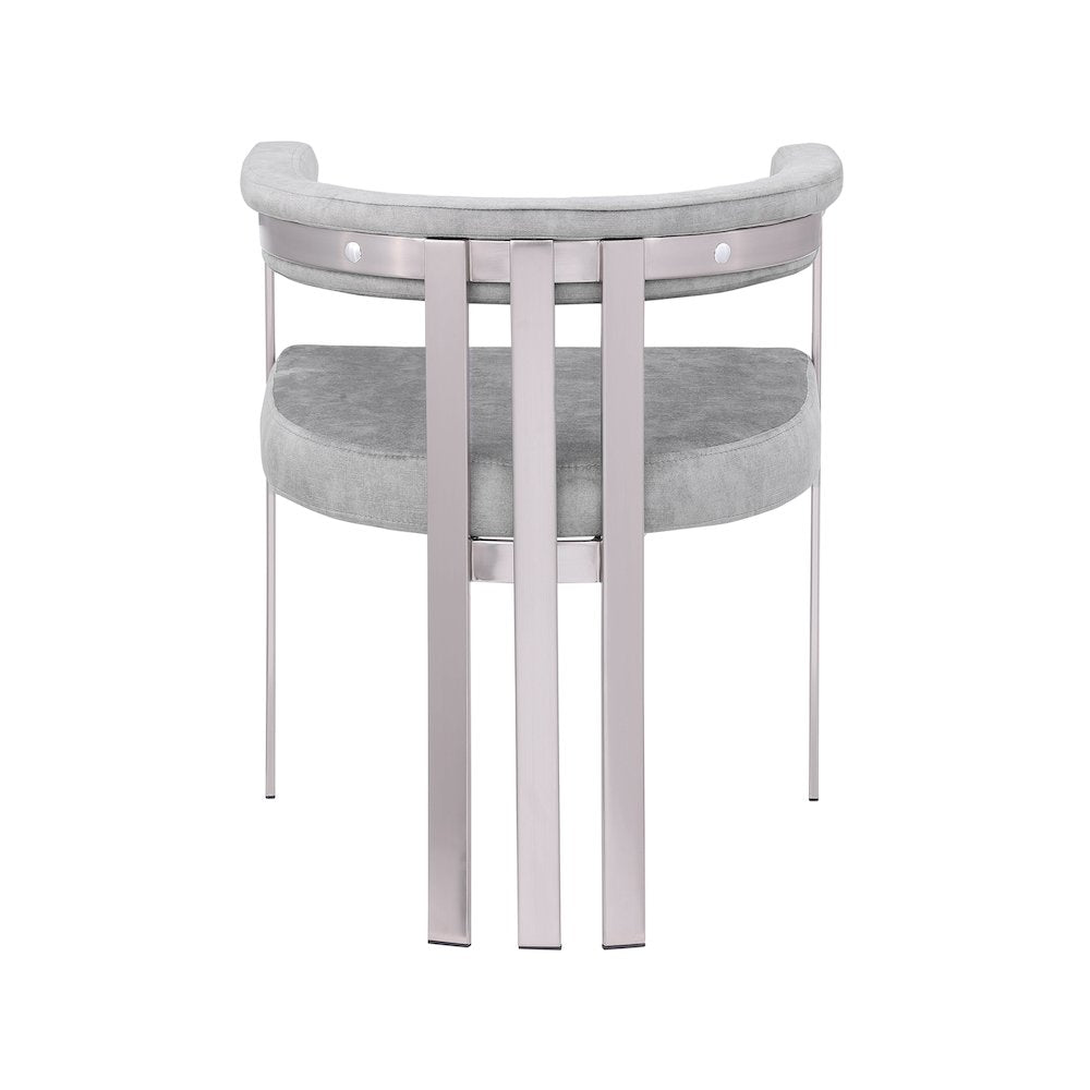 Marcello Grey Velvet Dining Chair, Set of 2