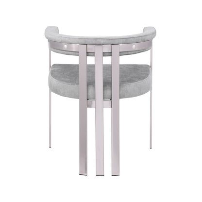 Marcello Grey Velvet Dining Chair, Set of 2
