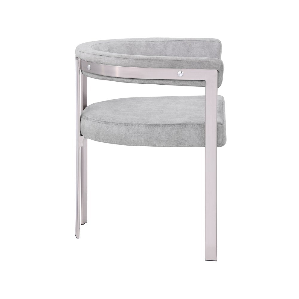 Marcello Grey Velvet Dining Chair, Set of 2
