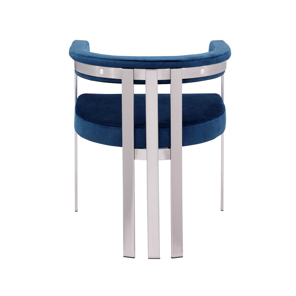 Marcello Navy Velvet Dining Chair, Set of 2