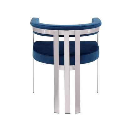 Marcello Navy Velvet Dining Chair, Set of 2