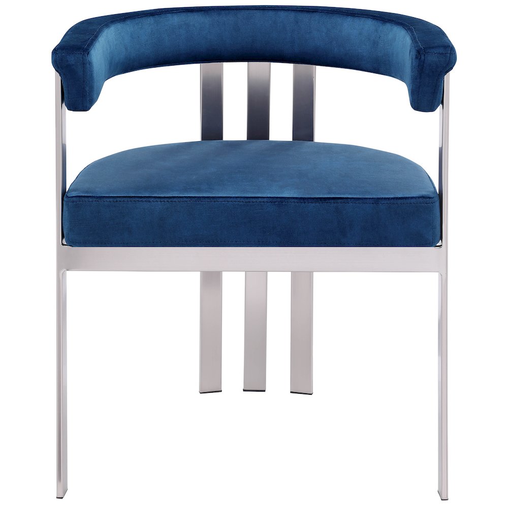 Marcello Navy Velvet Dining Chair, Set of 2