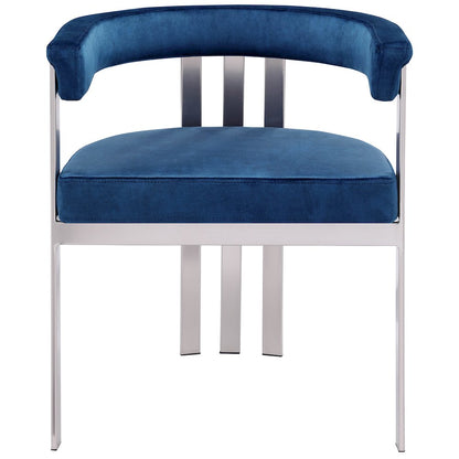 Marcello Navy Velvet Dining Chair, Set of 2