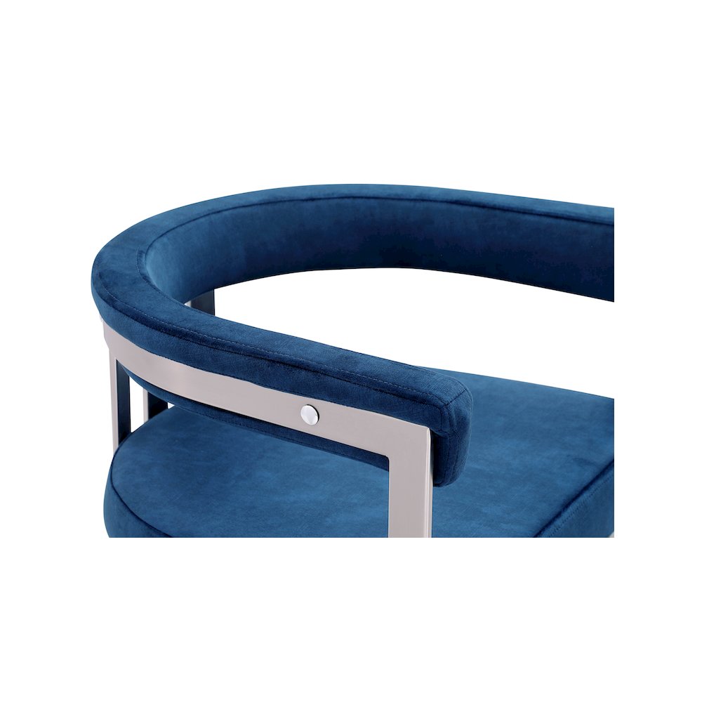 Marcello Navy Velvet Dining Chair, Set of 2