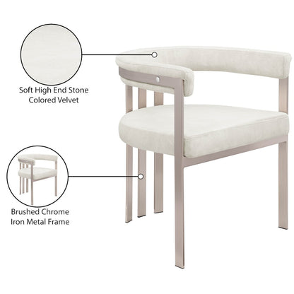 Marcello Stone Velvet Dining Chair, Set of 2