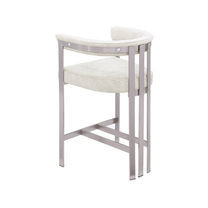 Marcello Stone Velvet Counter Stool, Set of 2