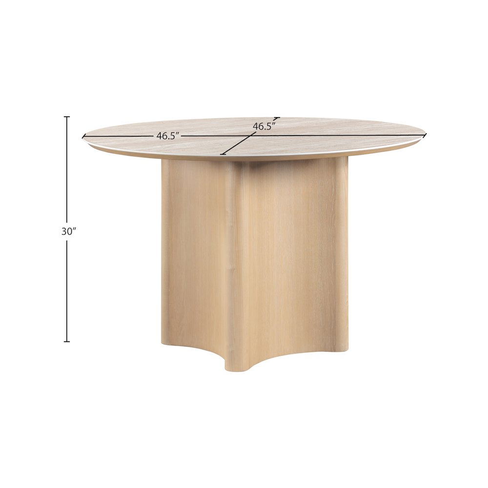 Corvina Natural Oak Veneer Dining Table