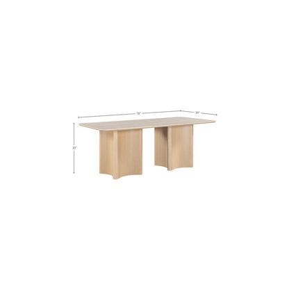 Corvina Natural Oak Veneer Dining Table