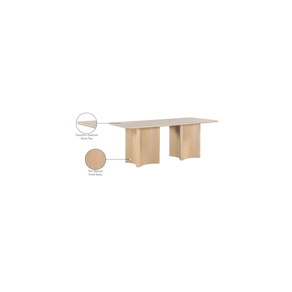Corvina Natural Oak Veneer Dining Table