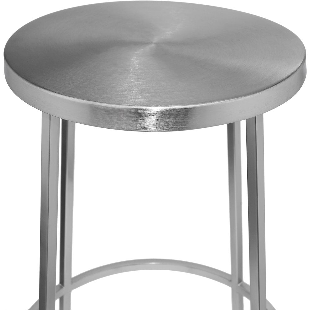 Tyson Silver Iron Bar Stool
